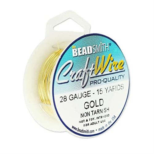 חוט מתכת פיסולי 0.3 - זהב BEADSMITH