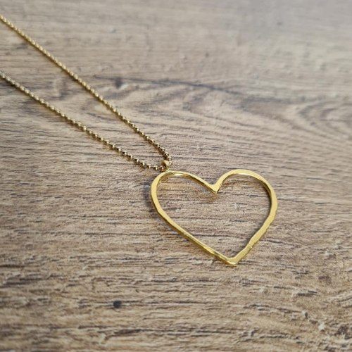 שרשרת לב עומי זהב