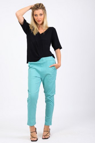 מכנס דילן  ירוק/בז