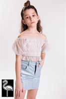 טופ CAMPI שיפון כיווצים FLAMINGO