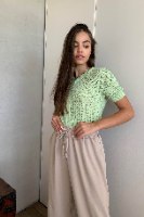 טופ אלכסה צווארון כפתורים