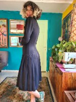 שמלה שחורה מעודנת מידה L/XL