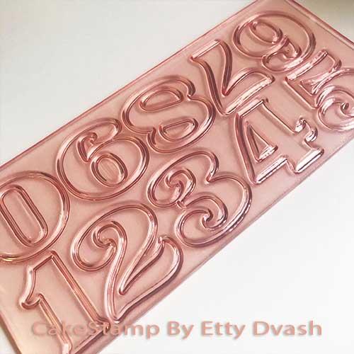 תבנית מספרים סטאר 4 ס"מ