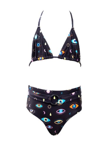 בגד ים VIEW ביקיני שחור עיניים צבעוני 2-16
