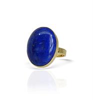 טבעת זהב 14K משובצת אבן חן לפיס