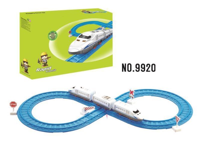 רכבת משחק עם מסילה