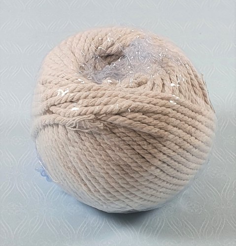 חוט כותנה סטרינג לבן - 3 מ"מ 100 גר'