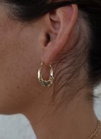 עגילי שיינה זהב