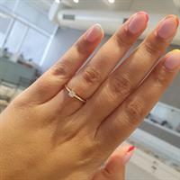 טבעת יהלום 0.16 קראט