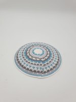 כיפה סרוגה צפוף חצי שטוח