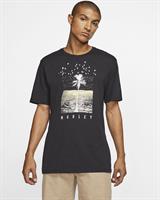 HURLEY Dri-Fit  PALMWATER  T-SHIRT-BLACK