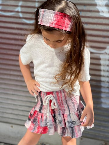 חצאית כיווצים טאי דאי אדום 2-16