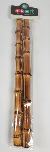 מקל במבוק כהה למקרמה - זוג