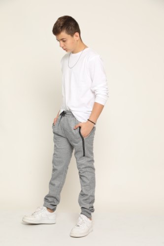 מכנס בנים סקובה עיצוב צד שחור