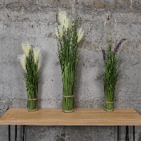 זר נוצה לבנה נמוך