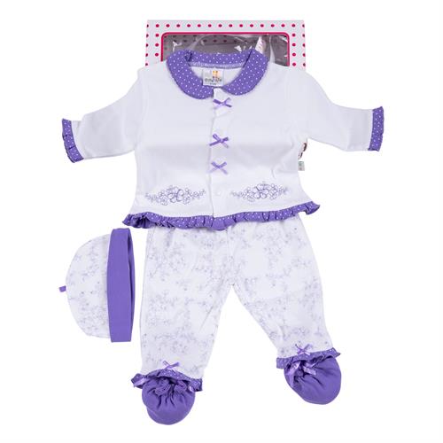 מארז מתנה לתינוקת 7828 סגול