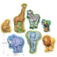 מגנטים גבס חיות ספארי - 4M