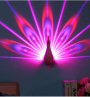 מנורת לילה - אורות טווס צבעוניים