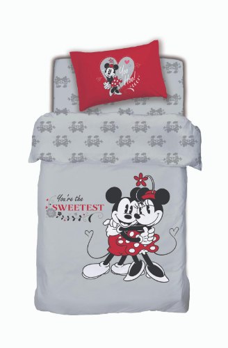 מצעי ילדים יחיד מיקי ומיני מאוס סוויט - 100% כותנה