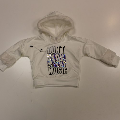 קפוצ'ון פוטר ילדות עיצוב פרווה לבן