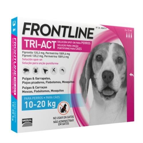 אמפולות פרונטליין טרי-אקט לכלב 10-20 ק"ג