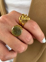 טבעת X חותם זהב