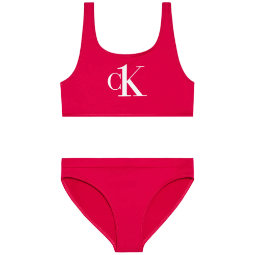 בגד ים ביקיני אדום CALVIN KLIEN - מידות 8-16
