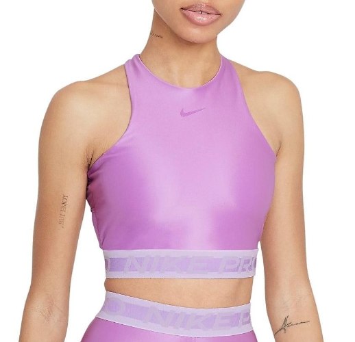 נשים | NIKE PRO TOP METAlLLIC PINE