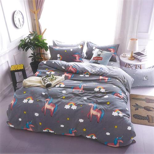 סט מלא מיטה ווחצי דגם חד קרן 3