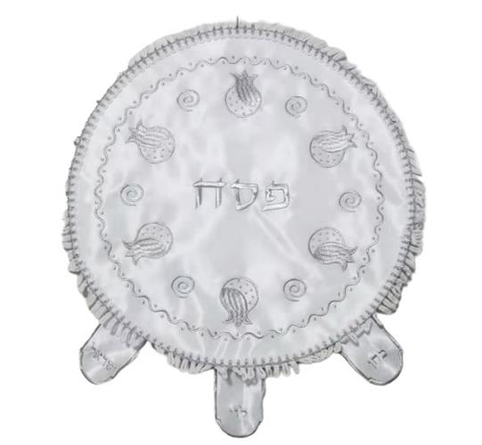 כיסוי מצה סאטן רימונים כולל PVC