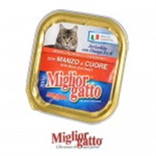 מעדן מיגליאור לחתול בטעם בקר 100 גרם