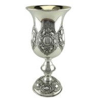 גביע קידוש כסף טהור דגם אקסטרה עין עגולה