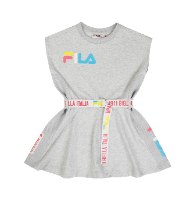 שמלה עם חגורה אפורה FILA - מידות 2 עד 8 שנים