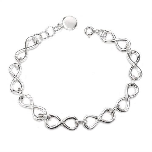 צמיד כסף חוליות "אין סוף"  Z2999 | תכשיטי כסף 925 | צמידי כסף