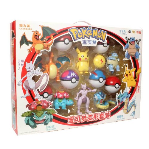 ערכת פוקימונים ענקית (6 יחידות+פוכדור)