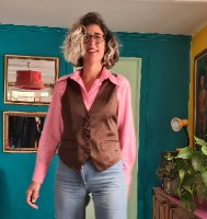 וסט אלגנטי ומבריק מידה L/XL