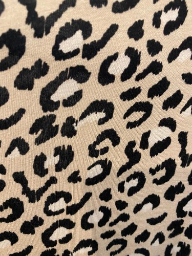 שמלת בריטני טריקו מנומר חום