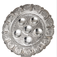 קערת ליל הסדר מכסף טהור דגם אימפריום עלית