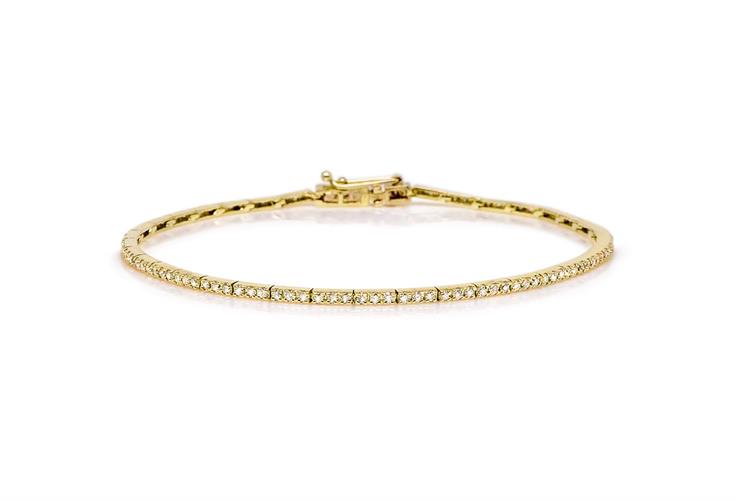 צמיד יהלומים צמיד טניס משובץ יהלומים 1.25 קראט|תעודת IGL