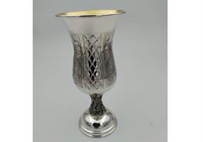 גביע כסף טהור דגם מעויינים