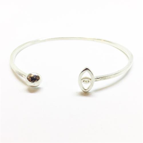 צמיד עין פתוח כסף