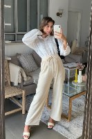 מכנס טומי זמש