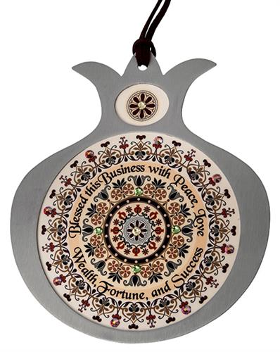 רימון מסגרת נירוסטה בשילוב הדפסים צבעוניים ואבני סברובסקי - DR26