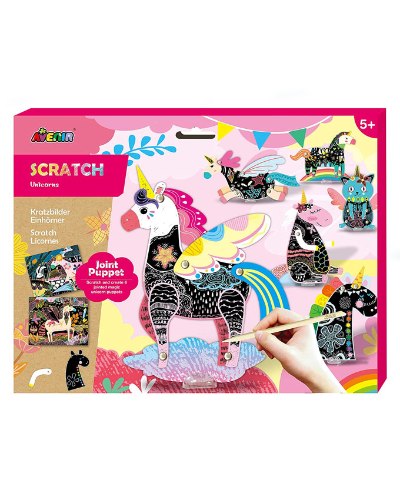 יצירת 6 חדי קרן נייר עם חלקים נעים