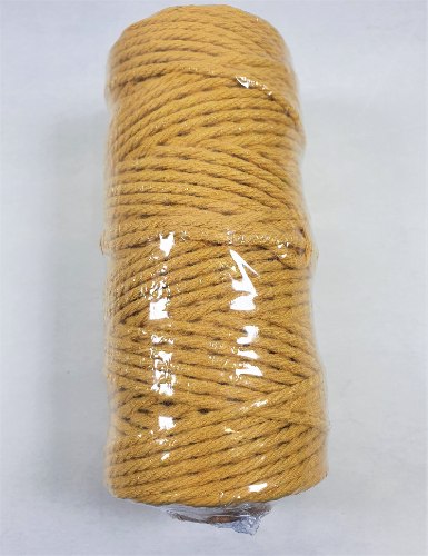 חבל מקרמה 4 מ"מ 250 גרם - חרדל