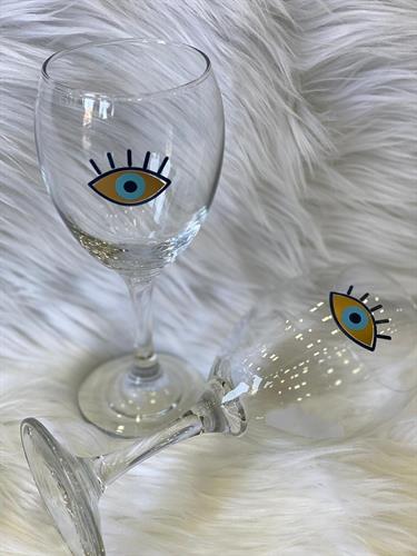 כוס עין ריסים - יין