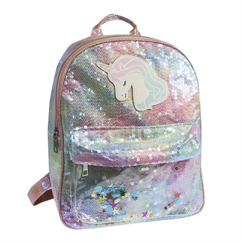 תיק פאייטים חד קרן- צבעי הקשת