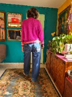 ג'ינס היפ הופ כחול מידה L/XL