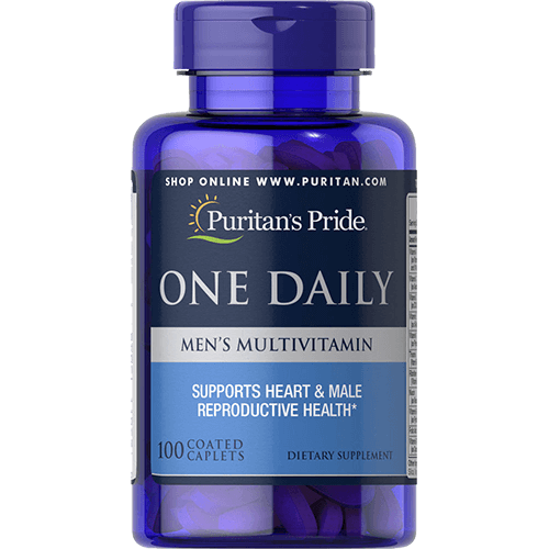 -- מולטי ויטמין יומיומי לגברים -- 100 קפליות