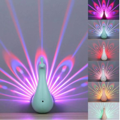 מנורת לילה טווס